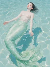人魚 — かづぽんさんのAIイラスト