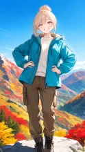 P 紅葉彩る