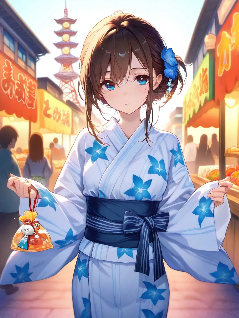 青い朝顔と、君の魔法