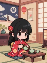 お茶会🍵 — 厨二病さんのAIイラスト