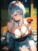のあ「ふふふ・・・今宵、酒と月、どちらに酔っているのかしら?」