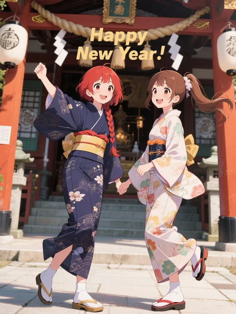 双子の謹賀新年
