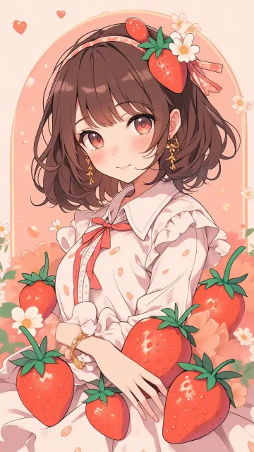 イチゴ🍓の花少女👧