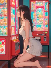 ガチャガチャに夢中
