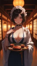 仲居の着物·膳を運ぶ手 の投稿作品