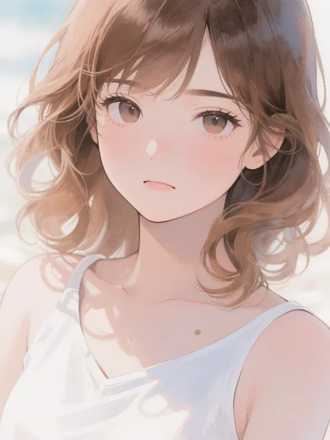 胸の上のほくろがチャームポイント♪