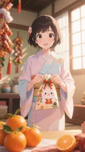 ポチ袋大きいわね♪いくら入っているんだろう？