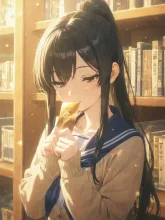 栞をはさむ指·読みかけのページに の投稿作品