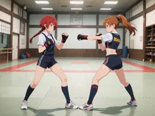 練習中。