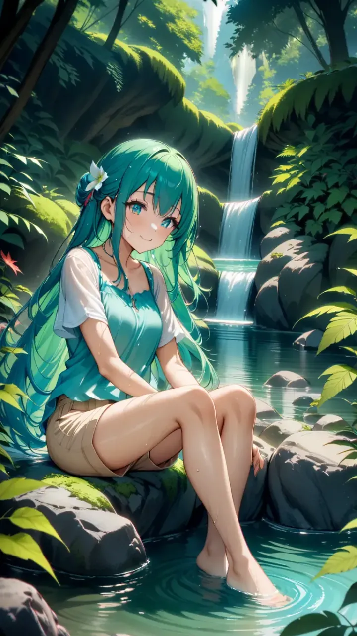E　清涼のオアシス — サトリさんのAIイラスト