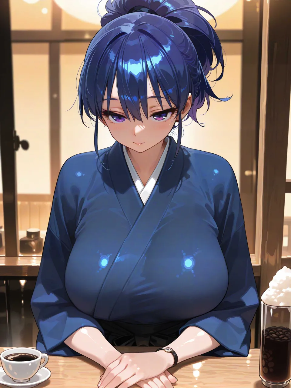 休息の間も休まらぬように見える… — SUPP1528364さんのAIイラスト