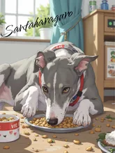 寝起き飯 — はらぐろサンタさんのAIイラスト