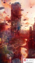 The Interdimensional Crossroads: Osaka Expo.-50 — Kimata Nao（木全 菜緒）さんのAIイラスト