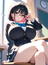 メガネJK — SUPP33648908さんのAIイラスト