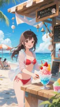 海辺のかき氷屋さん·チャレンジ の投稿作品