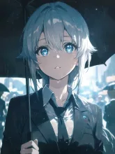 雨のOL — 傘イラストのAIイラスト|SUPPART