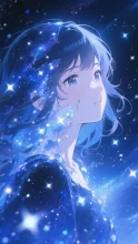 夜と同化する少女　5
