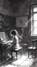 廃校の音楽室·今宵チャレンジ の投稿作品
