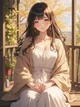 縁側でうたた寝·日だまりに膝を抱えて の投稿作品