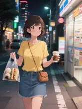 コンビニ帰りの夜②