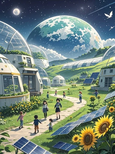 未来を育む月面の里 Lunar Village of Tomorrow