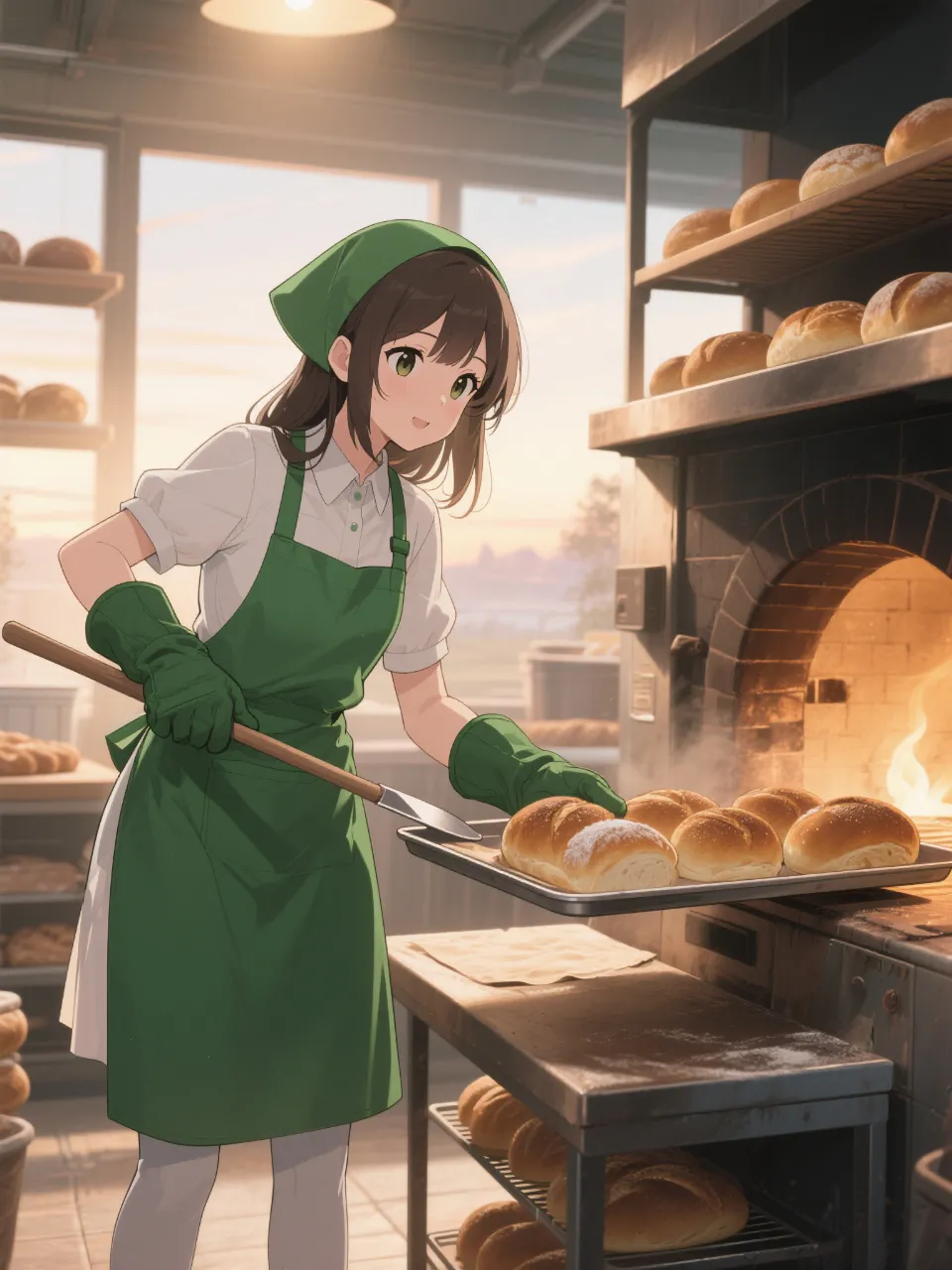 朝焼けのパン屋さん