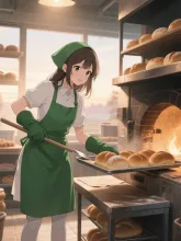朝焼けのパン屋さん