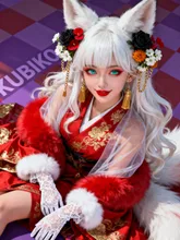 Red Fur Girl — みまみま【九尾狐のKUBIKO】さんのAIイラスト