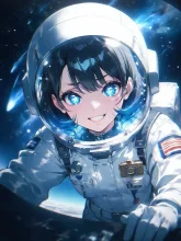 女性宇宙飛行士·星の海へ、無重力の憧れ の投稿作品