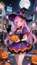 ピンク髪魔女💕渋谷で宴❤️
