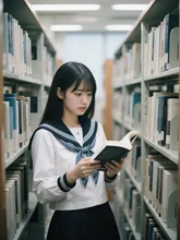 図書室の女の子