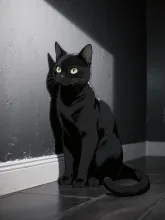 真っ黒だにゃん🐱