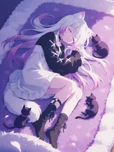 お昼寝中…