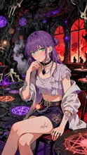 魔界カフェで、ひと休み。 — 小悪魔・デーモンのAIイラスト｜SUPPART