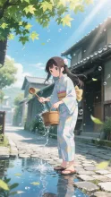 打ち水の朝·初夏チャレンジ の投稿作品