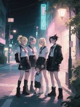 深夜の集い — Hiderin19さんのAIイラスト
