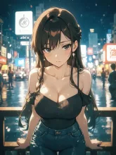 藍色のシルエット、ため息の夜に