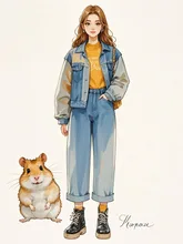 君の後ろにハムスター