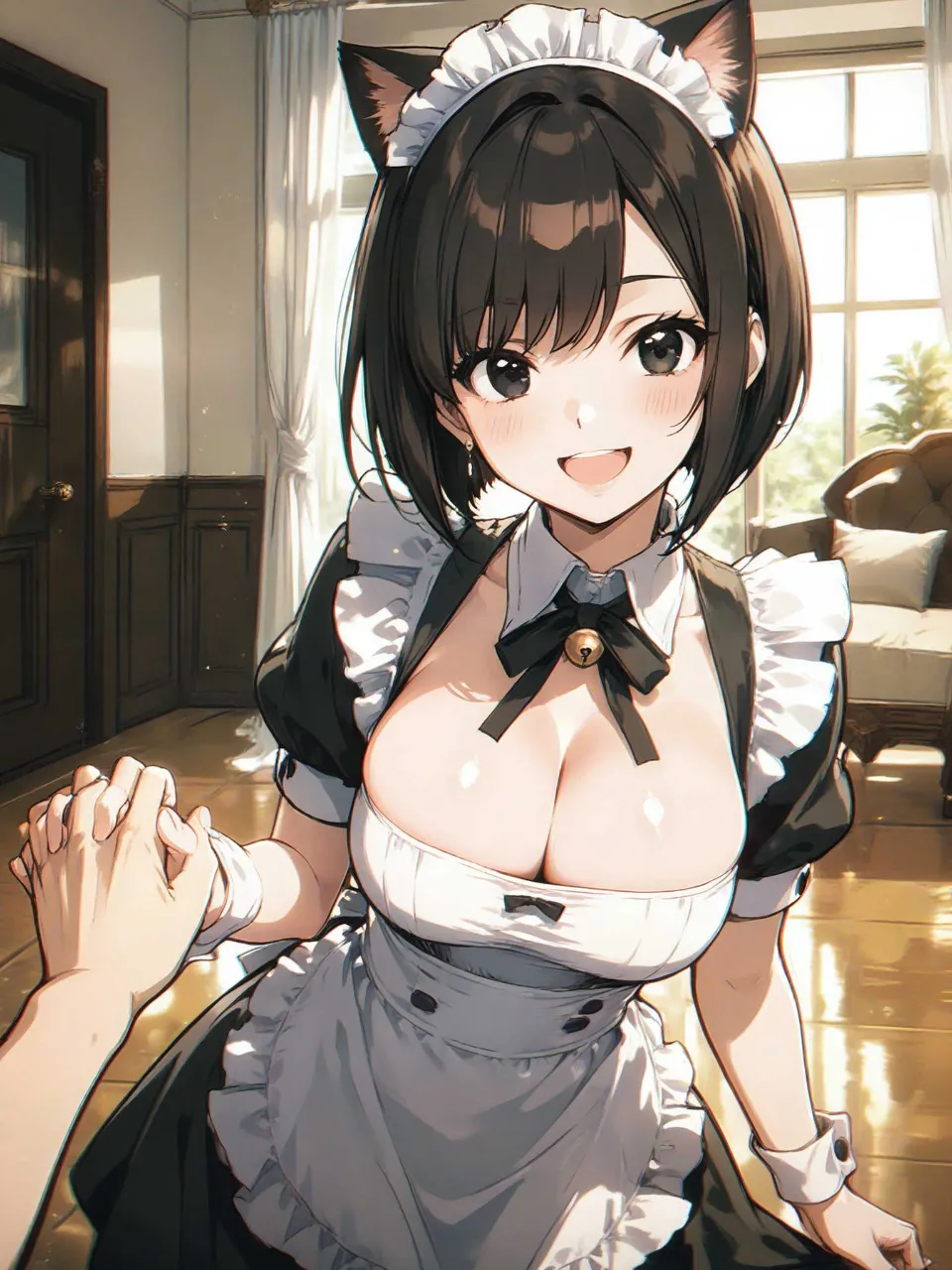 「おかえりなさいませにゃん…合ってる?」