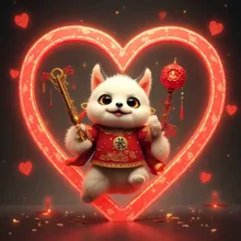 ハート仔猫