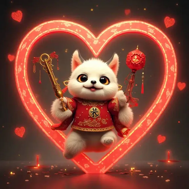 ハート仔猫