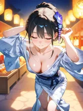 提灯の光に