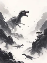 画像生成チャレンジ·恐竜 の投稿作品