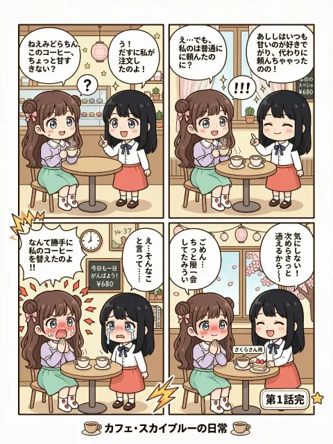 ふたりの成年女性の掛け合い、勘違いから始まる会話