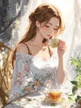 朝一番のお茶