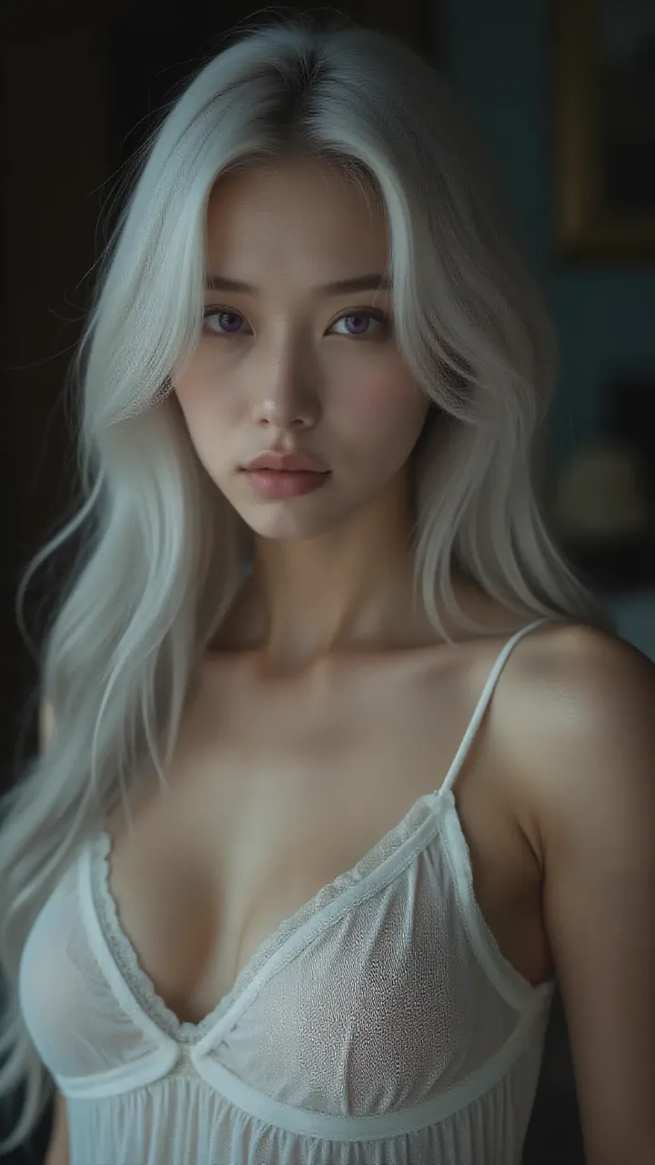 ネグリジェ姿の女性