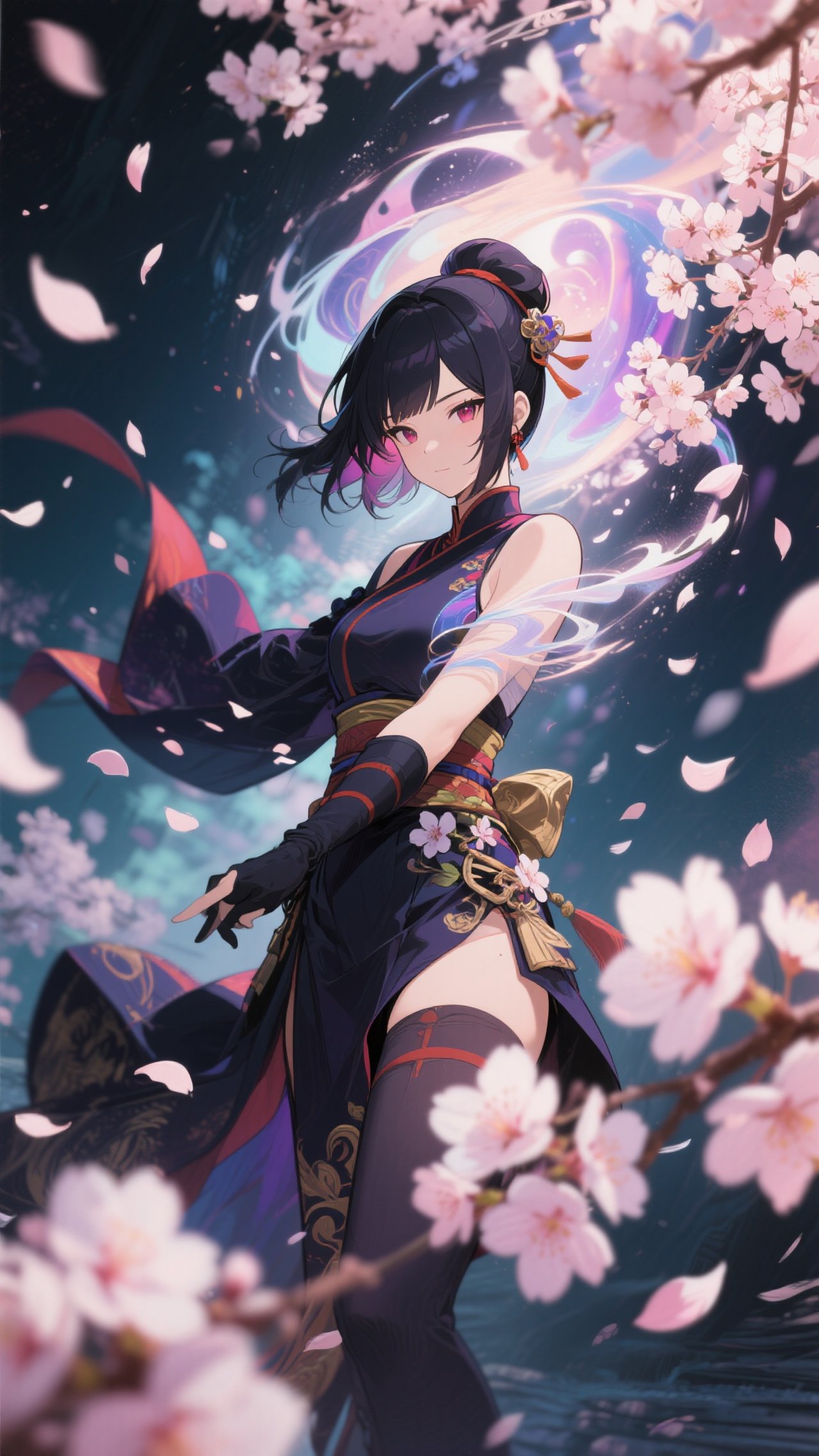 桜花乱舞