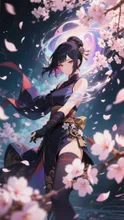 桜花乱舞