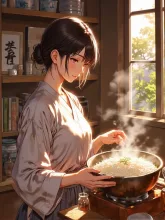 新米炊き立てな紅夜さん