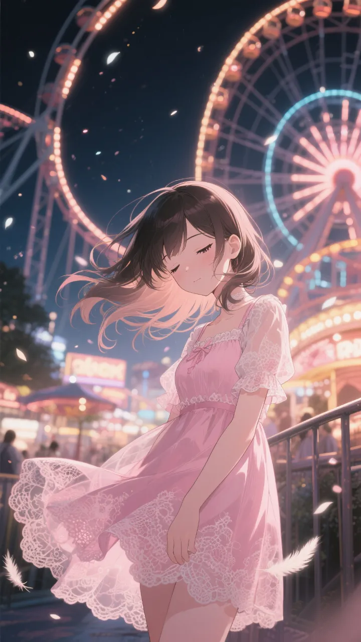 高精度アニメ - 夕暮れの遊園地 / はると